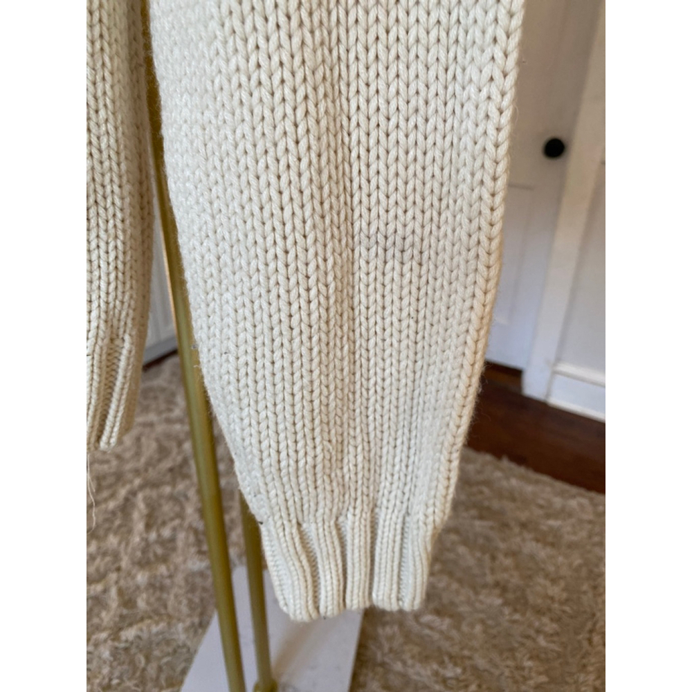 Forever 21 Fair Isle Turtleneck Fringe Knit Sweater Americana Quiet‎ Luxury Cozy - Picture 4 of 9